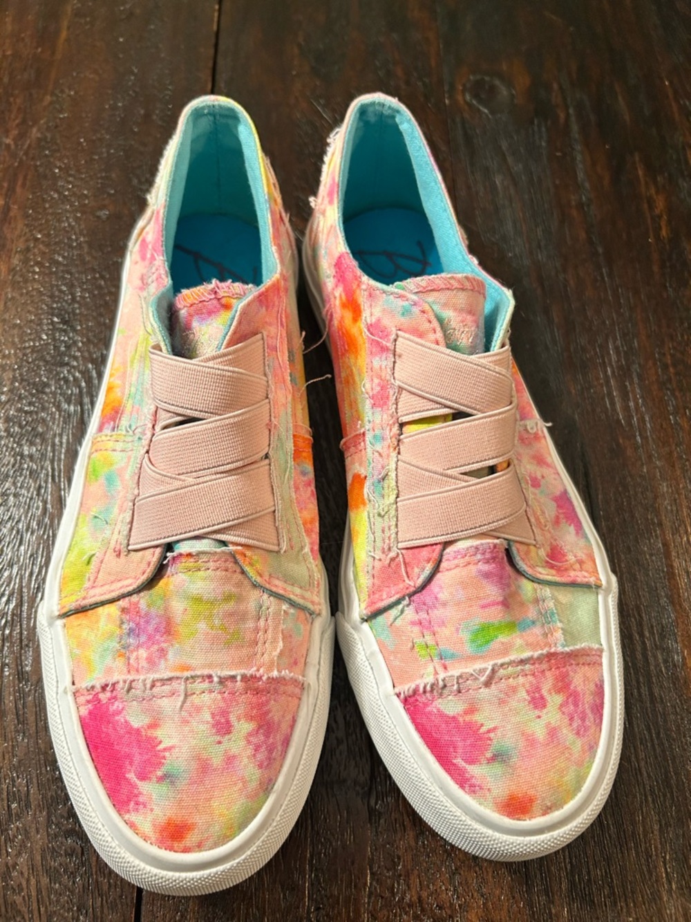 Blowfish Malibu Marley Women's Rainwater Tie-Dye Canvas Slip-on Sneakers - 7.5 - Picture 6 of 8